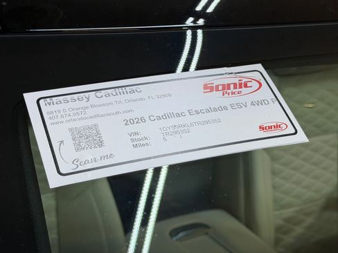 New 2026 Cadillac Escalade ESV Platinum Sport AWD/4WD image 60
