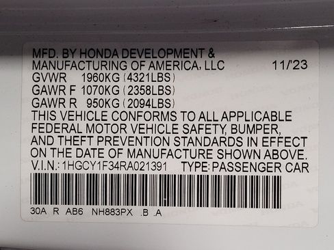 Used 2024 Honda Accord EX image 33