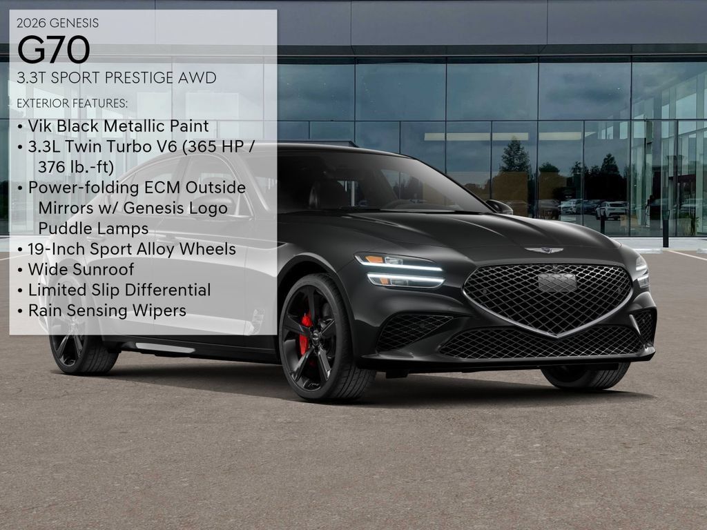 New 2026 Genesis G70 3.3T Sport Prestige AWD/4WD image 3