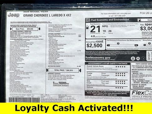 New 2025 Jeep Grand Cherokee L Laredo w/ Luxury Tech Group I image 37