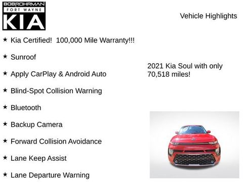 Certified 2021 Kia Soul GT-Line FWD image 7