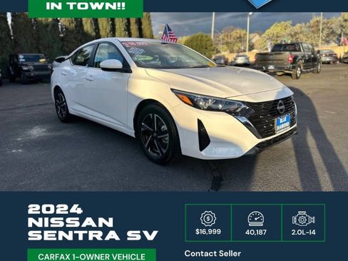 Used 2024 Nissan Sentra SV image 1