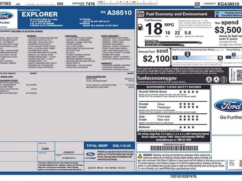 Used 2019 Ford Explorer XLT w/ Class III Trailer Tow Package image 37