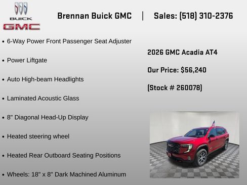 New 2026 GMC Acadia AT4 w/ Luxury Package AWD/4WD image 12