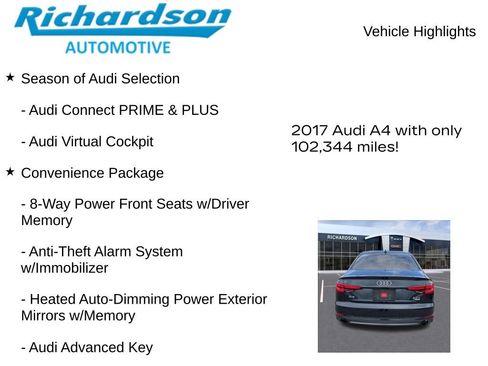 Used 2017 Audi A4 2.0T Ultra Premium w/ Convenience Package FWD image 11