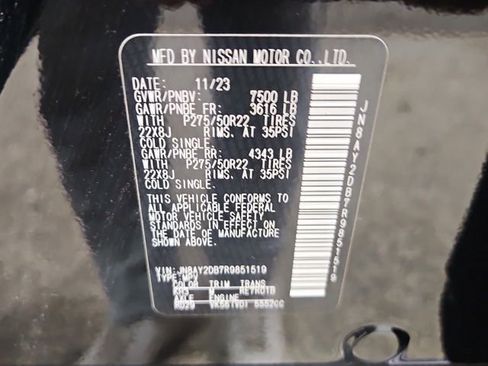 Used 2024 Nissan Armada Platinum w/ Captain's Chairs Package AWD/4WD image 29