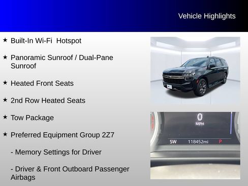 Used 2021 Chevrolet Tahoe Z71 w/ Z71 Off-Road Package AWD/4WD image 8