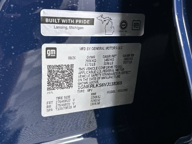 New 2027 Chevrolet Traverse RS w/ LPO, Floor Liner Package FWD image 36