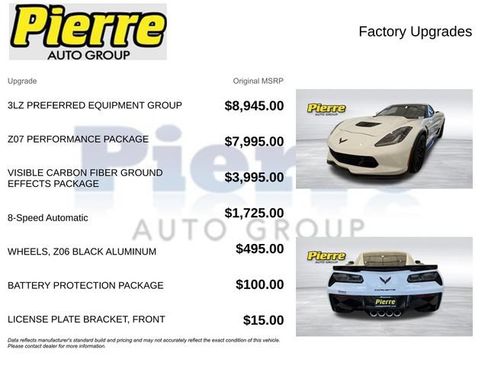 Used 2016 Chevrolet Corvette Z06 w/ 3LZ Preferred Equipment Group RWD image 13