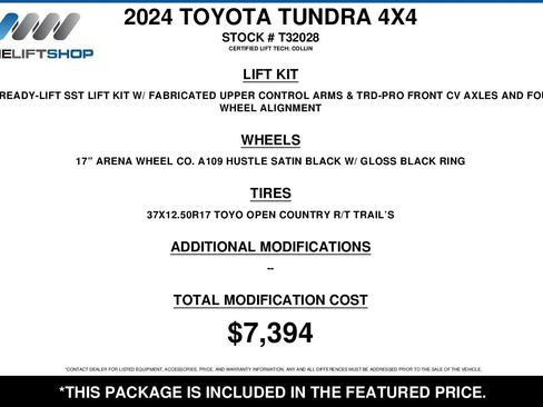 Used 2024 Toyota Tundra SR5 w/ TRD Sport Package AWD/4WD image 2