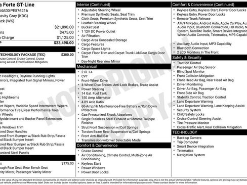 Used 2023 Kia Forte GT-Line w/ GT-Line Technology Package FWD image 33