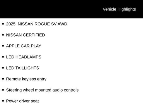 Certified 2025 Nissan Rogue SV AWD/4WD image 6
