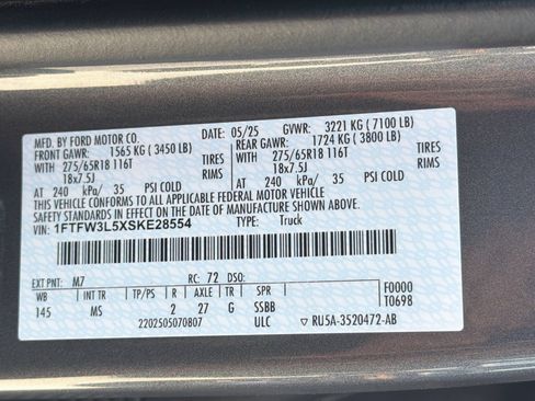 Certified 2025 Ford F150 XLT w/ Equipment Group 301A Standard AWD/4WD image 30