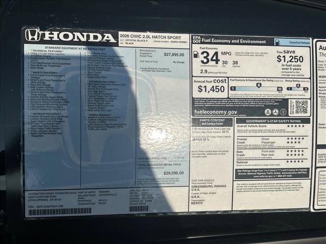 New 2026 Honda Civic Sport image 19
