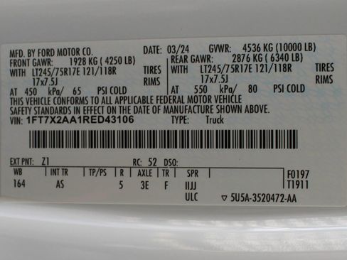 Used 2024 Ford F250 XL w/ XL Chrome Package RWD image 26