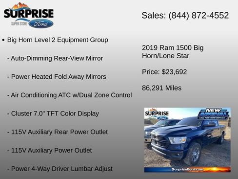 Used 2019 RAM 1500 Big Horn RWD image 12