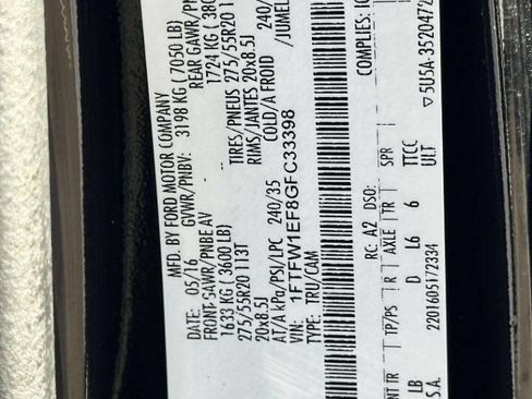 Used 2016 Ford F150 Lariat w/ Equipment Group 502A Luxury image 17