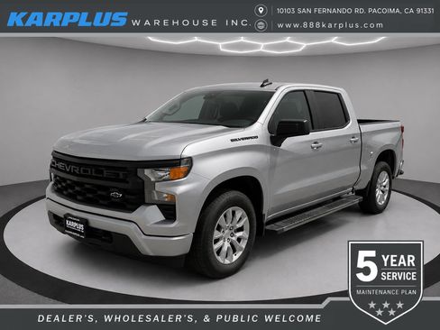 Used 2024 Chevrolet Silverado 1500 Custom w/ LPO, Dark Essentials Package RWD image 1