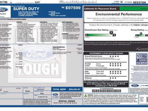 Used 2022 Ford F250 Lariat w/ FX4 Off-Road Package AWD/4WD image 4