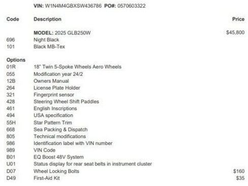 Used 2025 Mercedes-Benz GLB 250 image 4