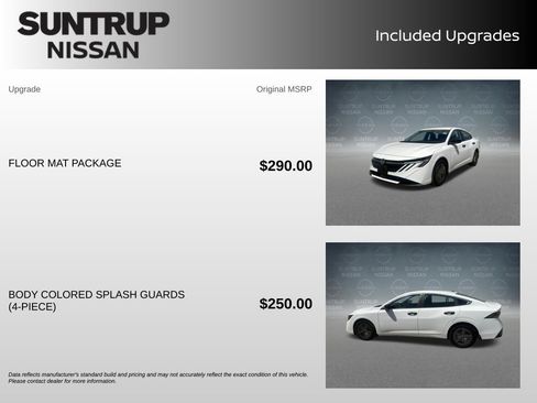 Certified 2026 Nissan Sentra S w/ Floor Mat Package FWD image 2