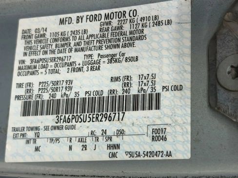 Used 2014 Ford Fusion Energi Titanium w/ Driver Assist Package FWD image 33
