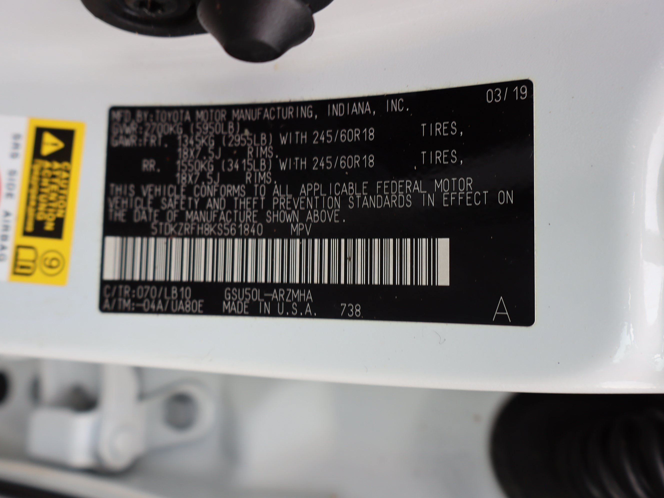 Used 2019 Toyota Highlander XLE FWD image 46
