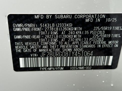 New 2026 Subaru Outback Limited XT image 27