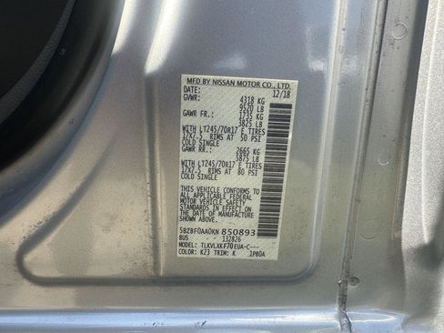 Used 2019 Nissan NV 3500 SV w/ Navigation Package RWD image 21