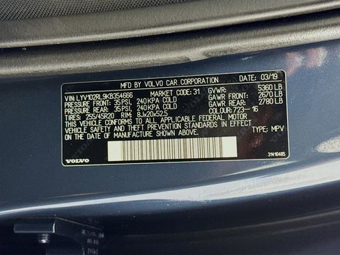 Used 2019 Volvo XC60 T5 Inscription image 35