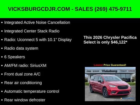 New 2026 Chrysler Pacifica Select w/ S Appearance Package image 16