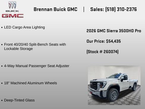 New 2026 GMC Sierra 3500 Pro AWD/4WD image 24