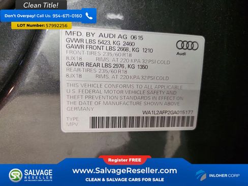 Used 2016 Audi Q5 2.0T Premium Plus w/ Premium Plus Package AWD/4WD image 17
