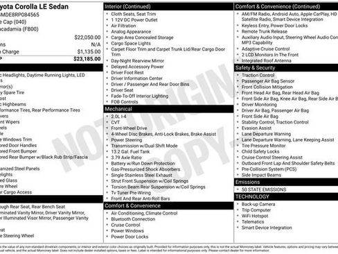 Used 2024 Toyota Corolla LE image 15