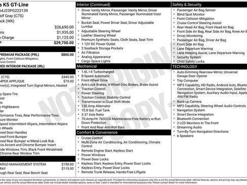 Used 2023 Kia K5 GT-Line w/ GT-Line Premium Package FWD image 3