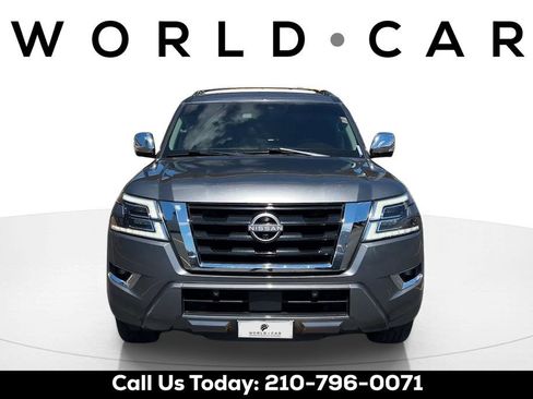 Used 2021 Nissan Armada Platinum w/ Captain's Chairs Package RWD image 2