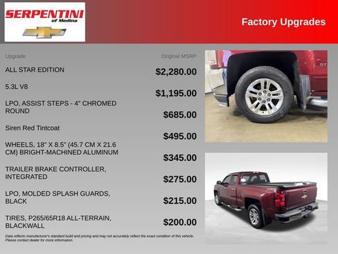 Used 2016 Chevrolet Silverado 1500 LT w/ All Star Edition AWD/4WD image 6
