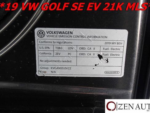 Used 2019 Volkswagen e-Golf SE w/ Driver Assistance Package image 59