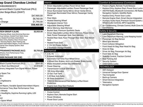Used 2024 Jeep Grand Cherokee Limited w/ Luxury Tech Group II AWD/4WD image 40