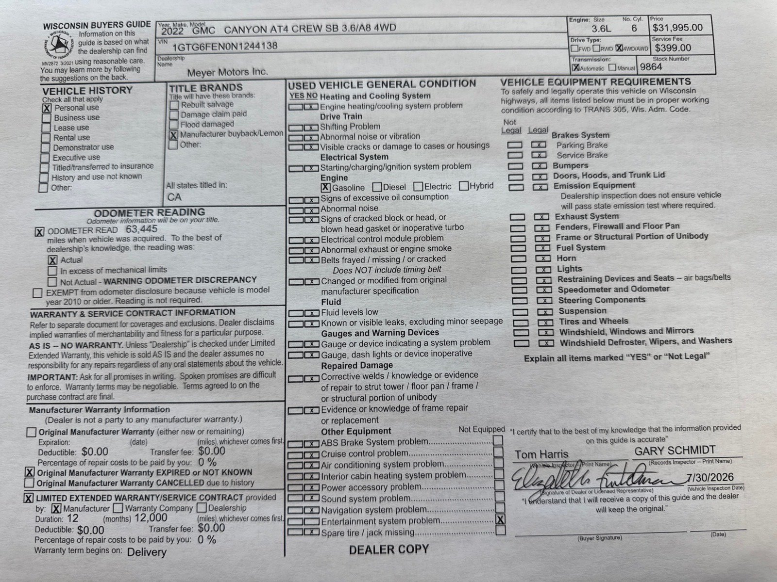 Used 2022 GMC Canyon AT4 w/ Trailering Package AWD/4WD image 30