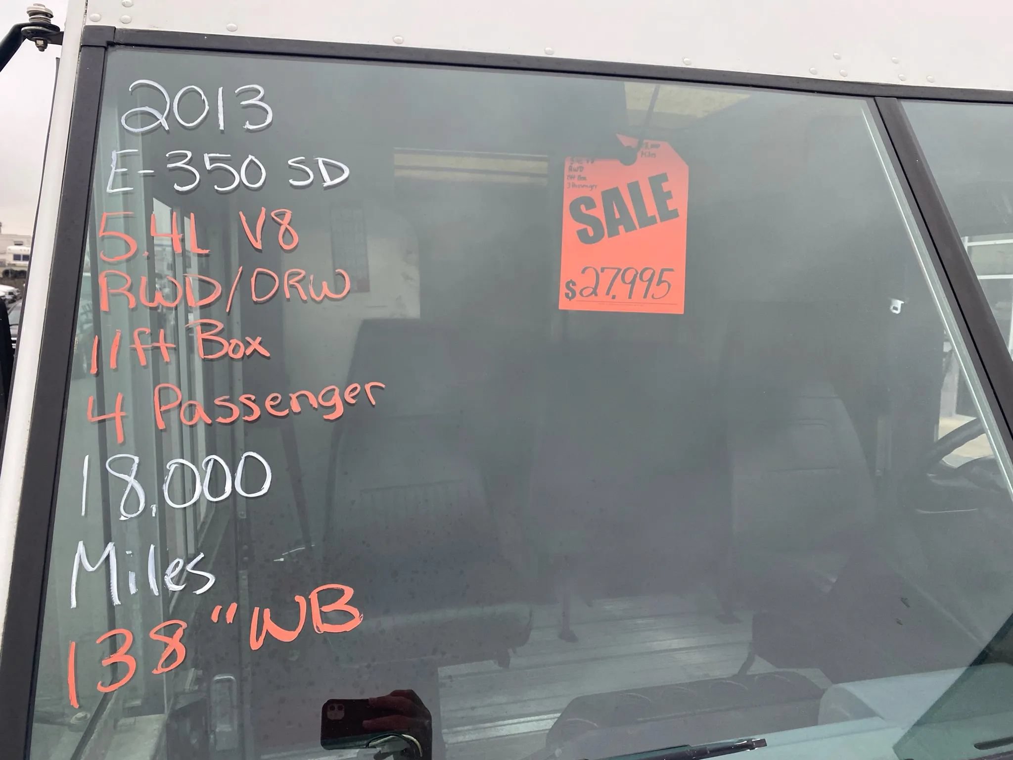 Used 2013 Ford E-350 and Econoline 350 Super Duty w/ Air Conditioning Prep Pkg RWD image 3