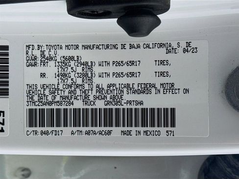 Used 2023 Toyota Tacoma TRD Sport w/ Advanced Technology Package AWD/4WD image 30