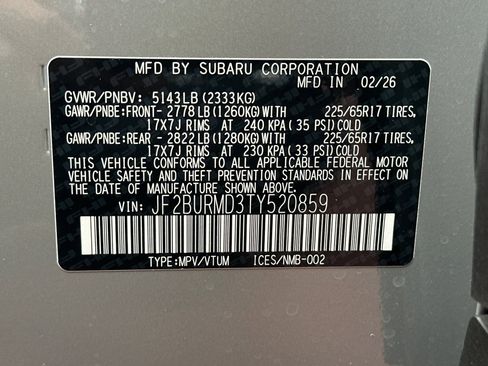 New 2026 Subaru Outback Wilderness AWD/4WD image 37