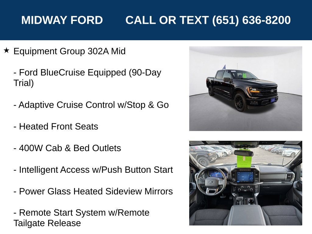 Certified 2024 Ford F150 XLT w/ Equipment Group 302A MID AWD/4WD image 19