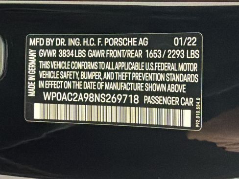 Certified 2022 Porsche 911 GT3 RWD image 27