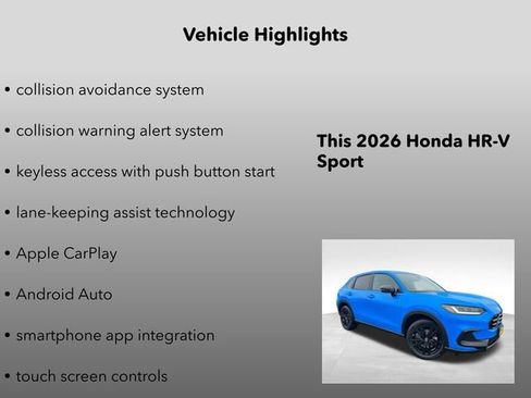 New 2026 Honda HR-V Sport image 10