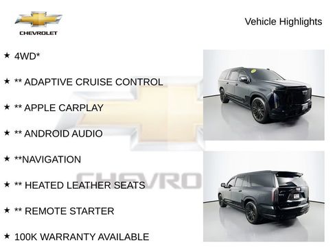 Used 2025 Cadillac Escalade ESV Sport Platinum w/ LPO, ONYX Package AWD/4WD image 39