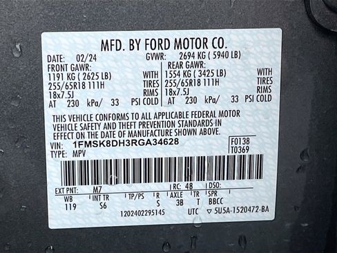 Used 2024 Ford Explorer XLT w/ Equipment Group 202A image 33