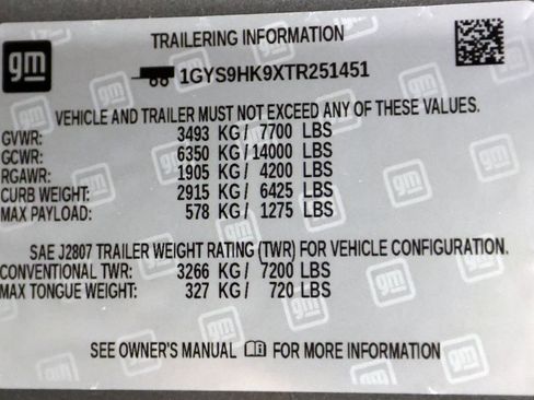 Used 2026 Cadillac Escalade V w/ LPO, Onyx Lite Package image 64