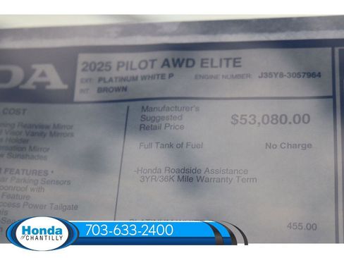 New 2025 Honda Pilot Elite image 41